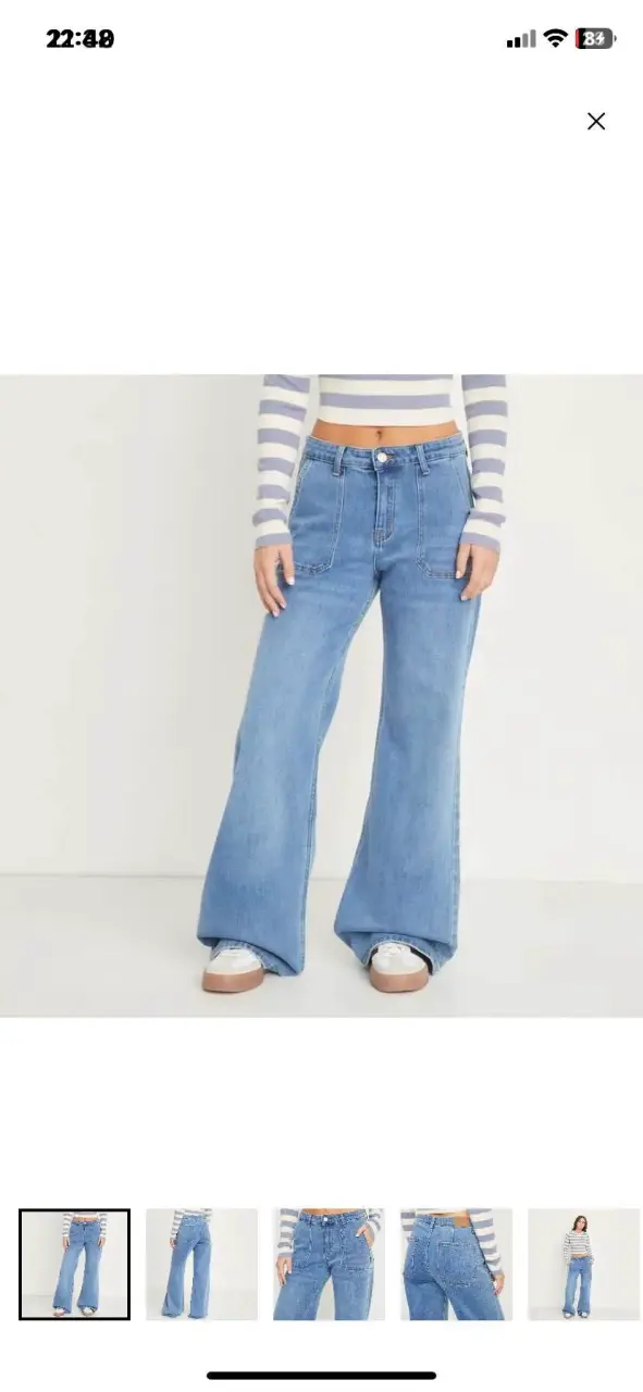 Jeans wide leg de mezclilla 38 sybilla - 1