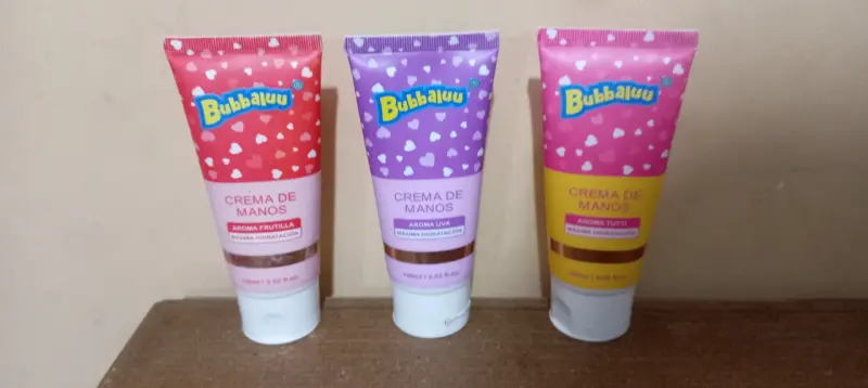 cremas de manos Bubbaluu con aromas