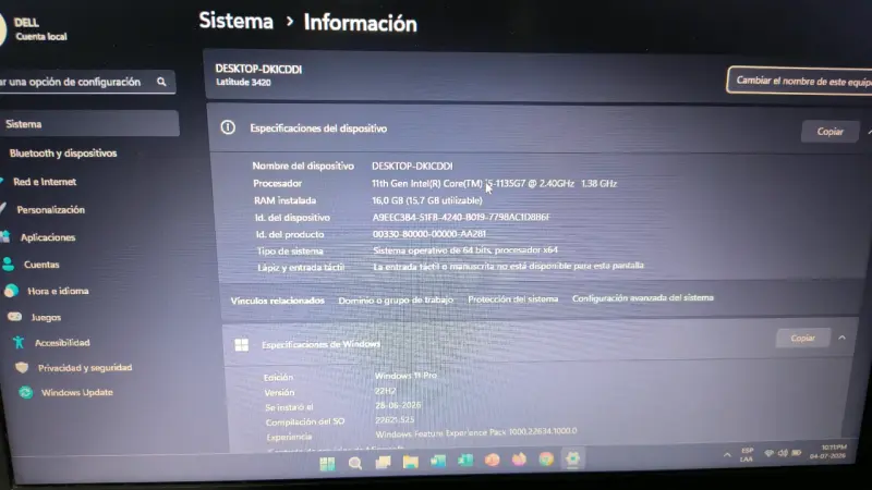 Laptop Dell con Windows 11 y pantalla HD - 2