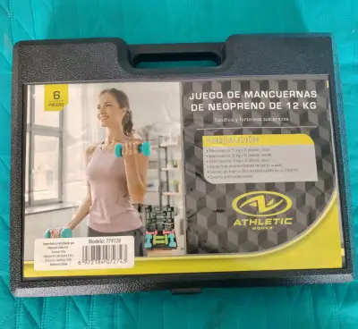 Set de mancuernas de neopreno 12 kg Athletic Works - miniatura 1