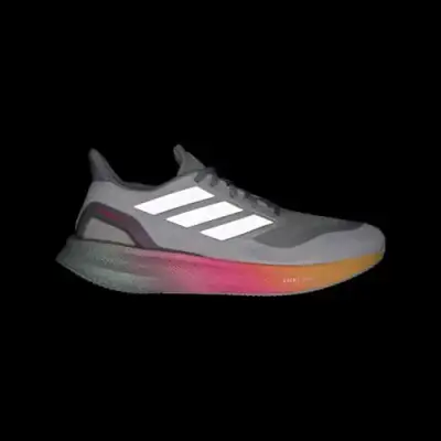 Zapatillas deportivas Adidas grises con suela multicolor - miniatura 1