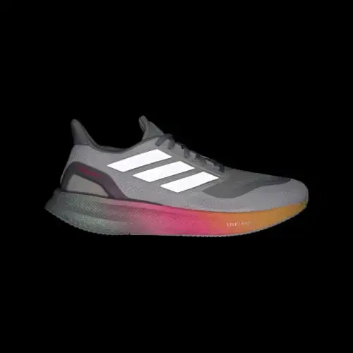 Zapatillas deportivas Adidas grises con suela multicolor - 7
