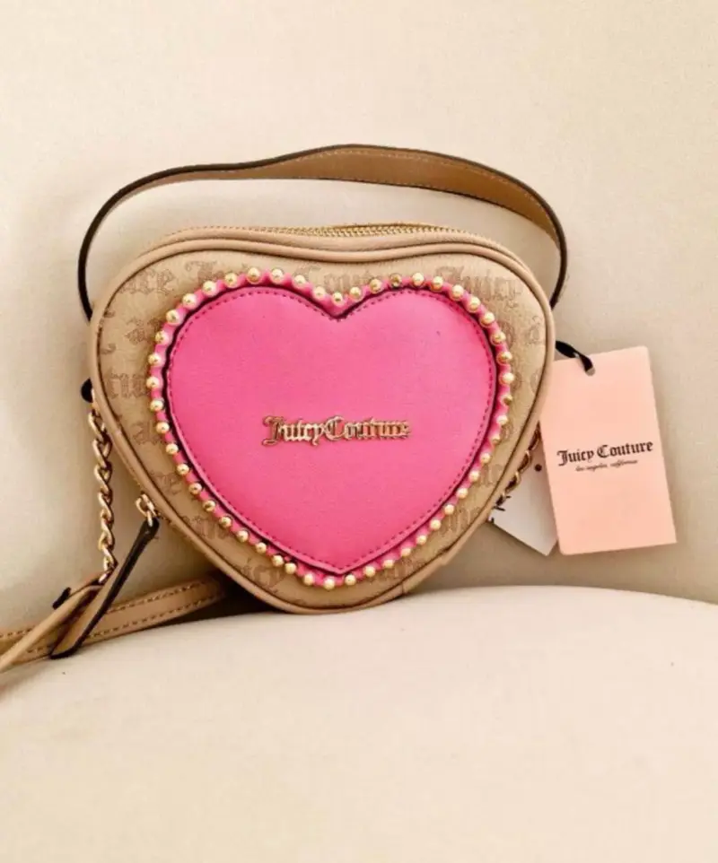 Cartera Juicy Couture corazón rosa