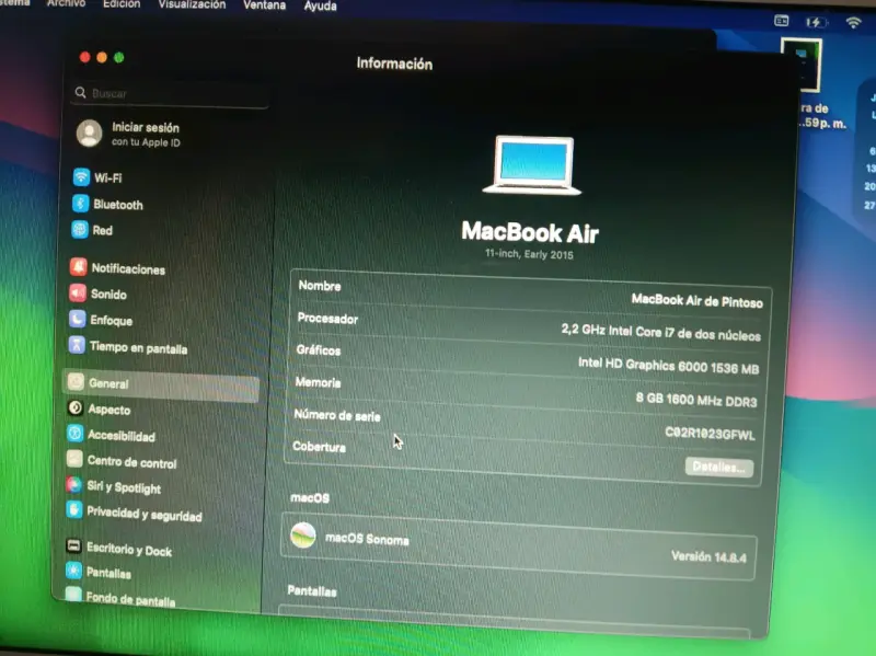 MacBook Air 11-inch 2015, Core i7, 8GB RAM - 1