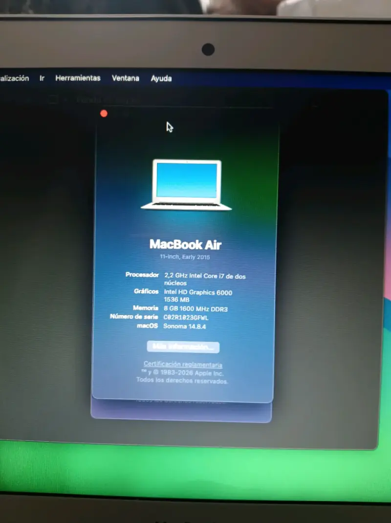 MacBook Air 11-inch 2015, Core i7, 8GB RAM - 3