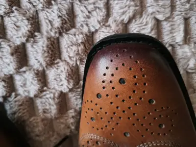 Zapatos de cuero Hush Puppies marrones - miniatura 2