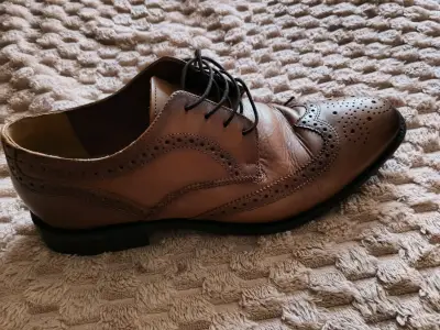 Zapatos de cuero Hush Puppies marrones - miniatura 3