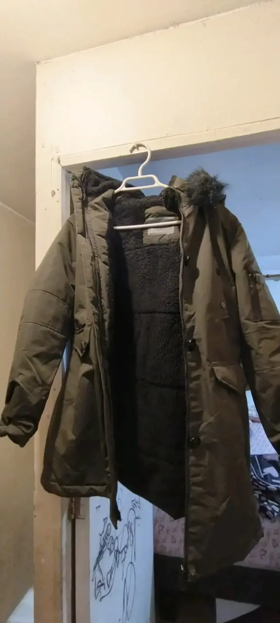Parka de invierno con capucha de piel ,marca wados - 2