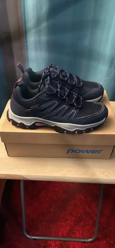 Zapatillas deportivas Power negras y rosadas - miniatura 1