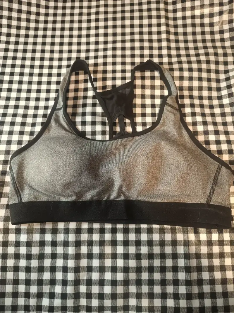 Sostén deportivo gris con transparencia Champion - 1