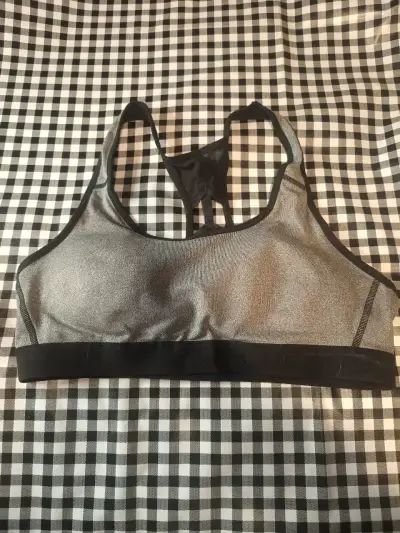 Sostén deportivo gris con transparencia Champion - miniatura 1