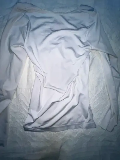 Polera blanca manga larga para mujer - miniatura 2