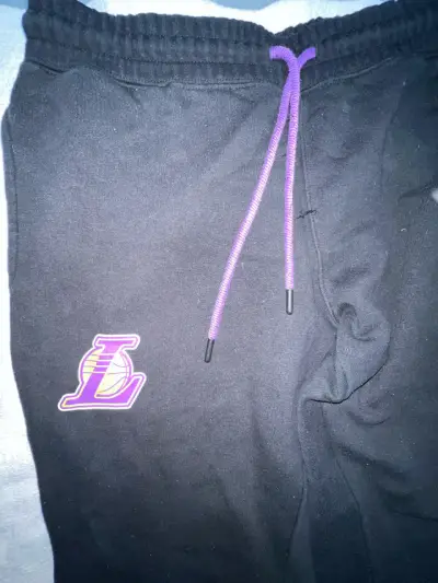 Pantalones deportivos Los Angeles Lakers negros - miniatura 2