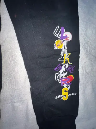 Pantalones deportivos Los Angeles Lakers negros - miniatura 3