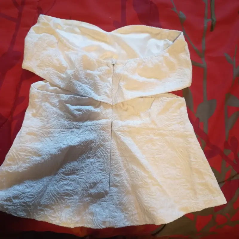 Top blanco Trafaluc Zara talla S - 2