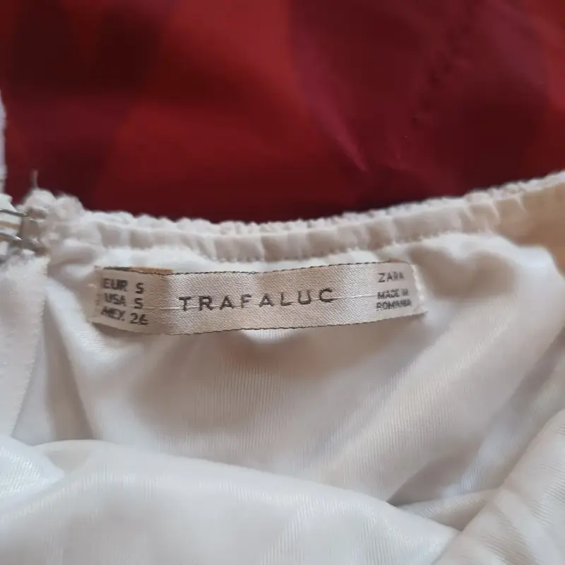 Top blanco Trafaluc Zara talla S - 3