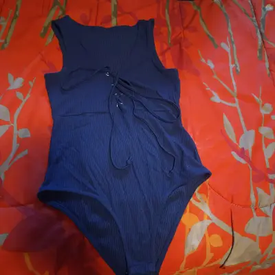 Polera body sin mangas azul marino - miniatura 1