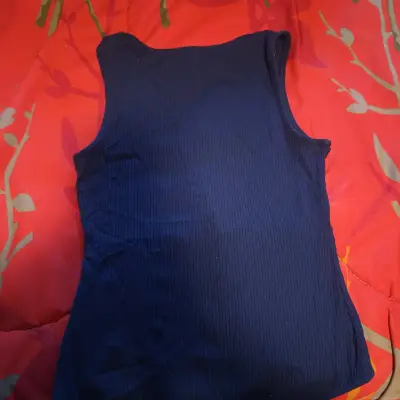 Polera body sin mangas azul marino - miniatura 3