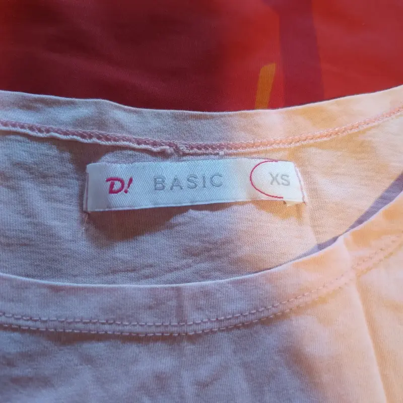 Polera básica palo rosa talla XS - 3