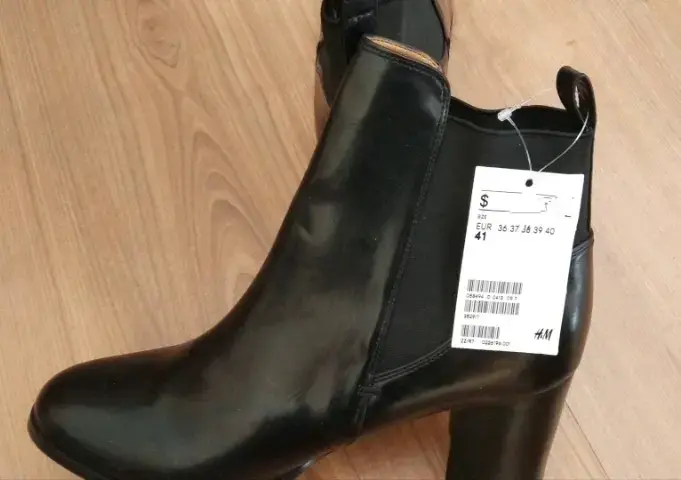 Botines negros de cuero H&M talla 41 - 1