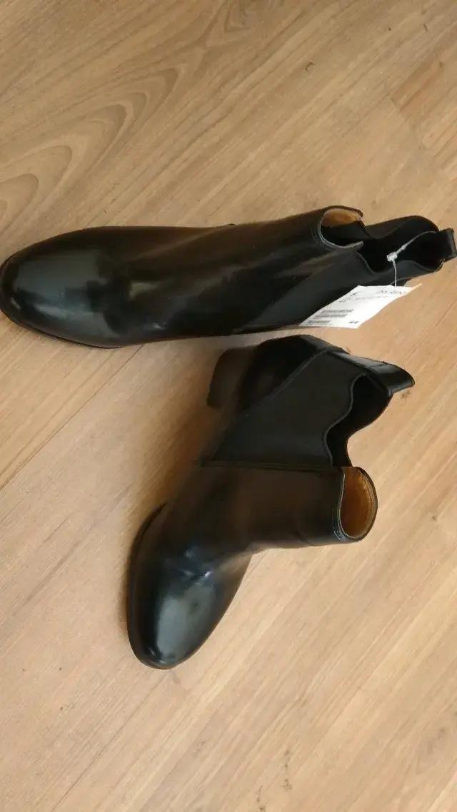 Botines negros de cuero H&M talla 41 - 2
