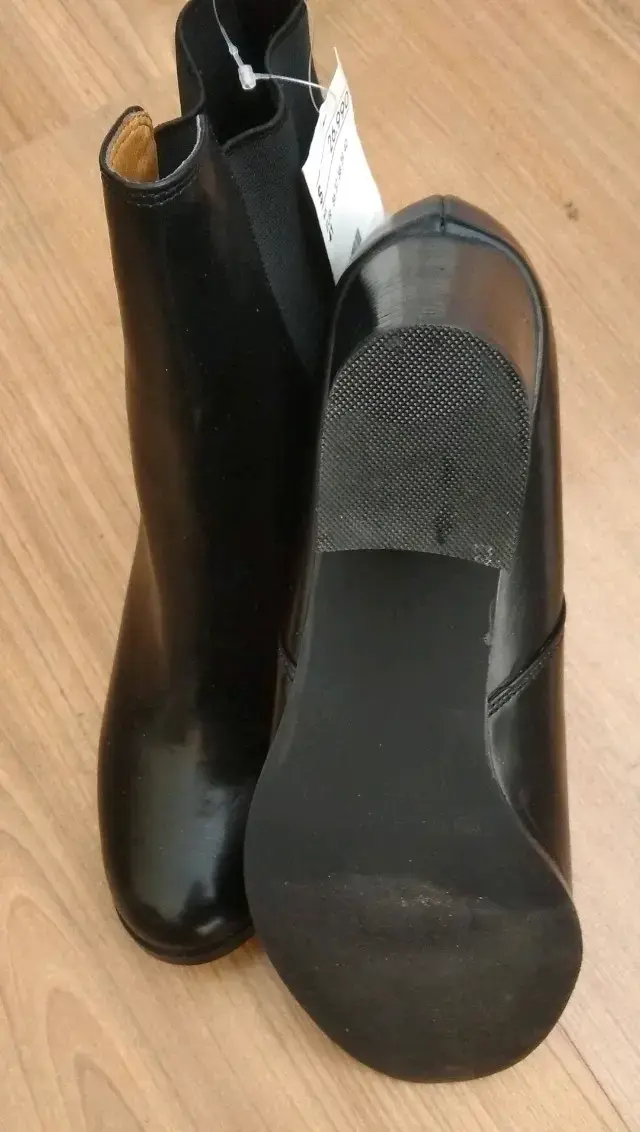 Botines negros de cuero H&M talla 41 - 3