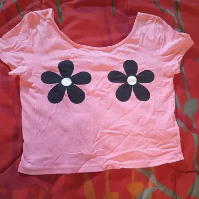 Polera rosa H&M talla S - miniatura 1