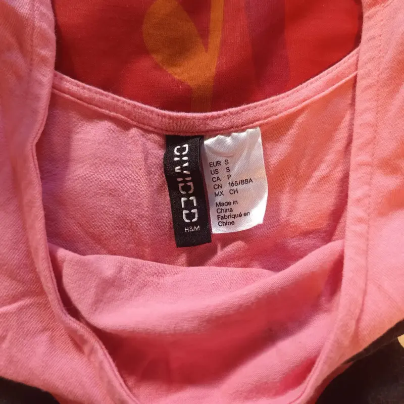 Polera rosa H&M talla S - 3