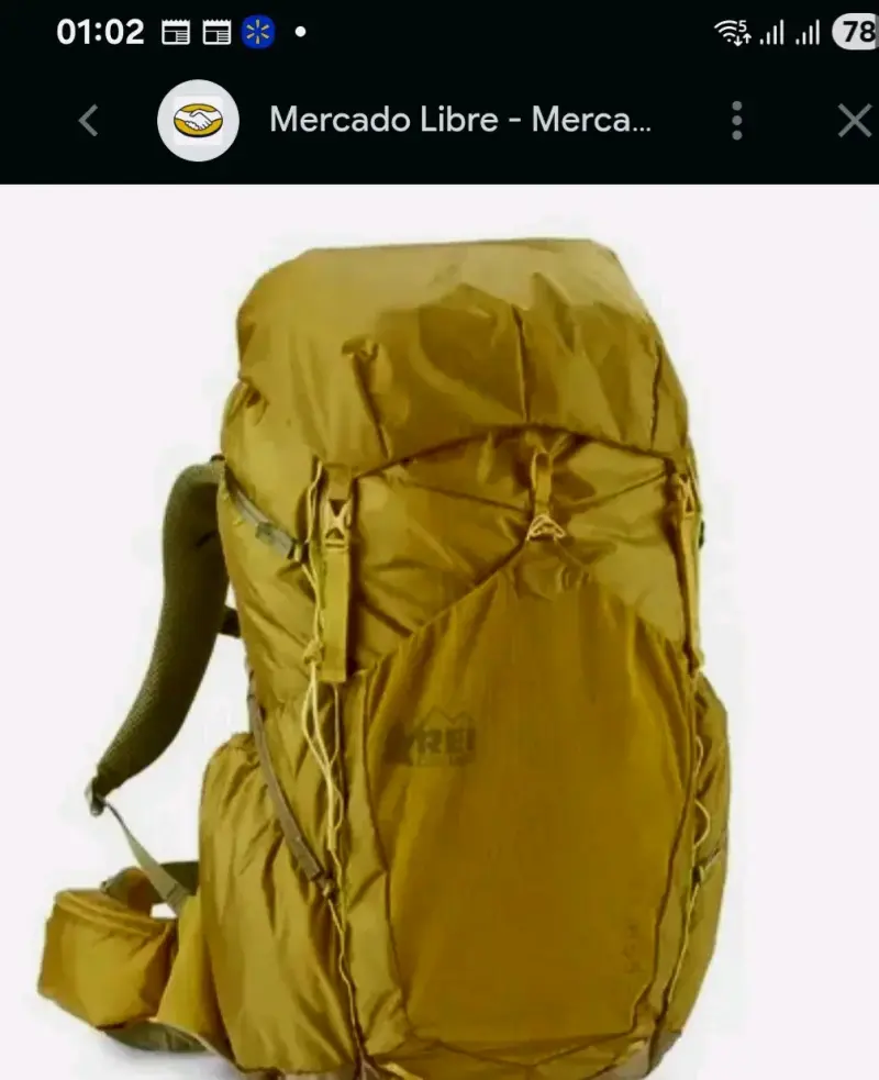 Mochila de senderismo REI model Flash 55 amarilla - 3