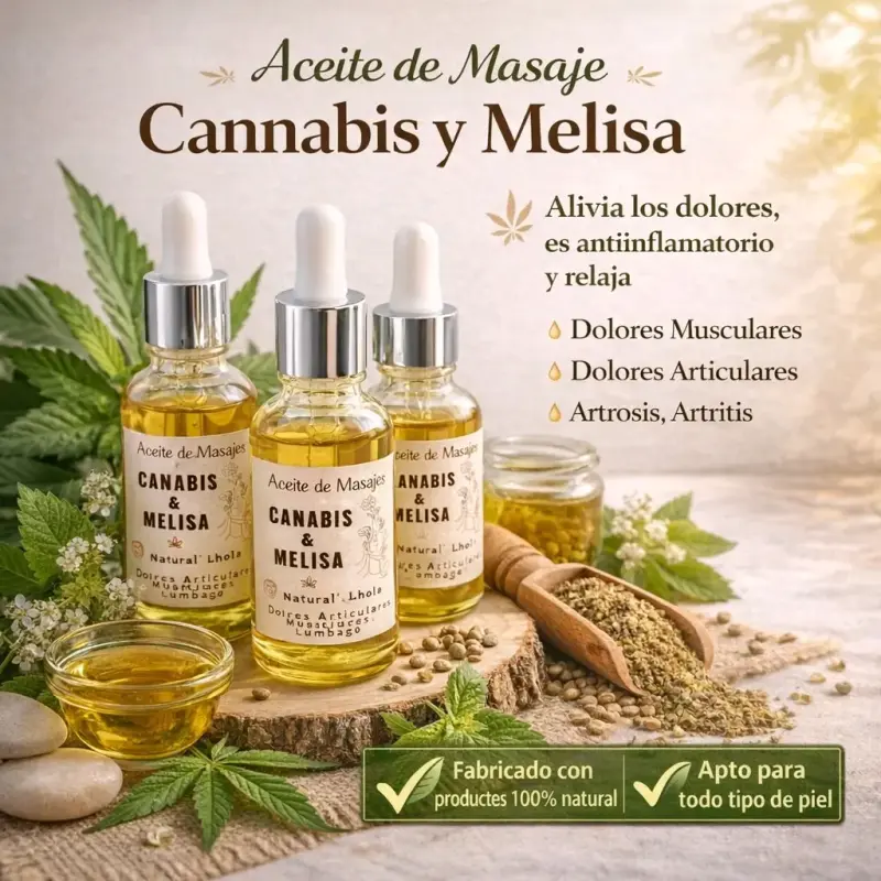 Aceite de masaje y pomada de cannabis para masajes - 2