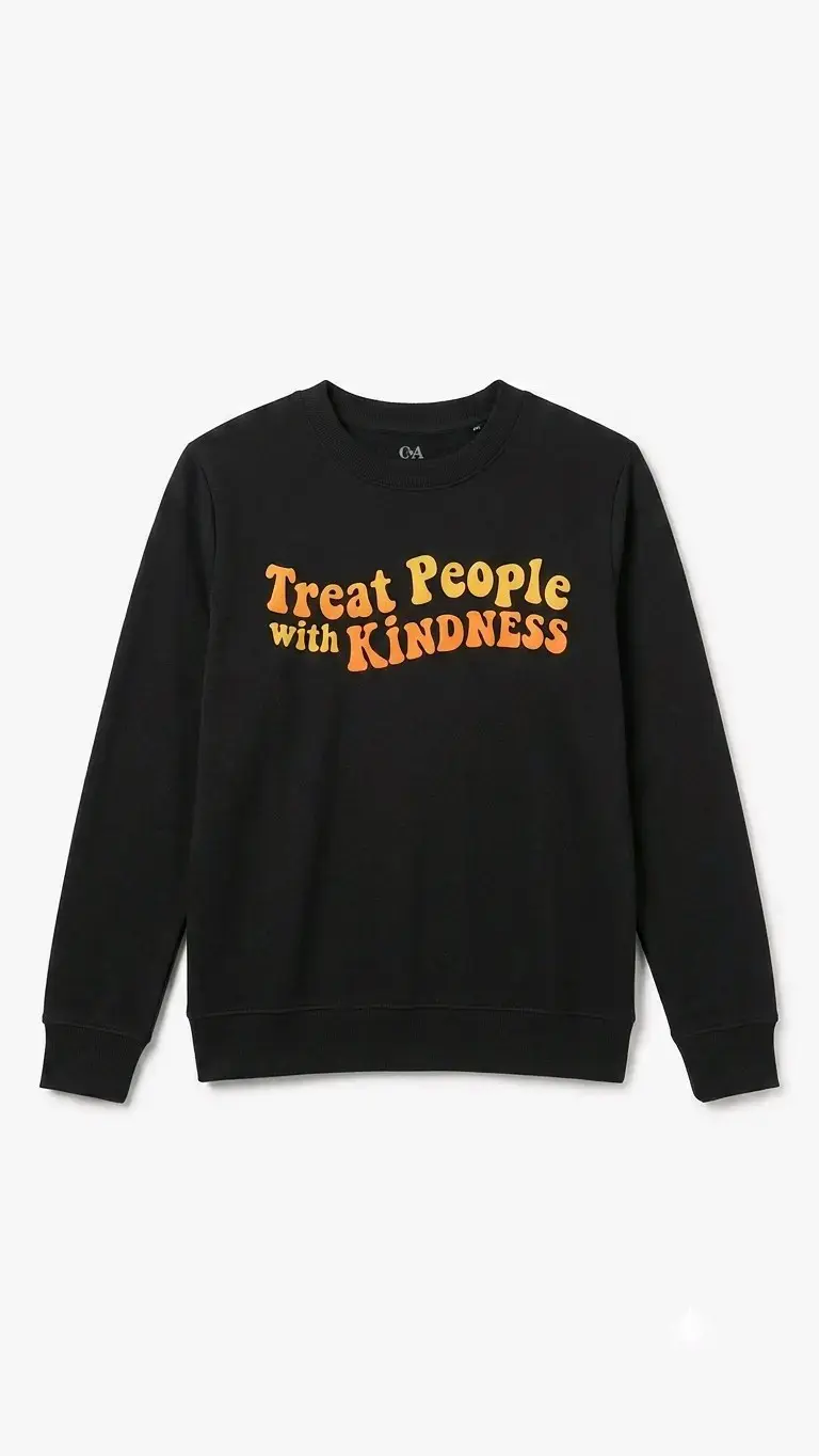 Polerón negro 'Treat People with Kindness'