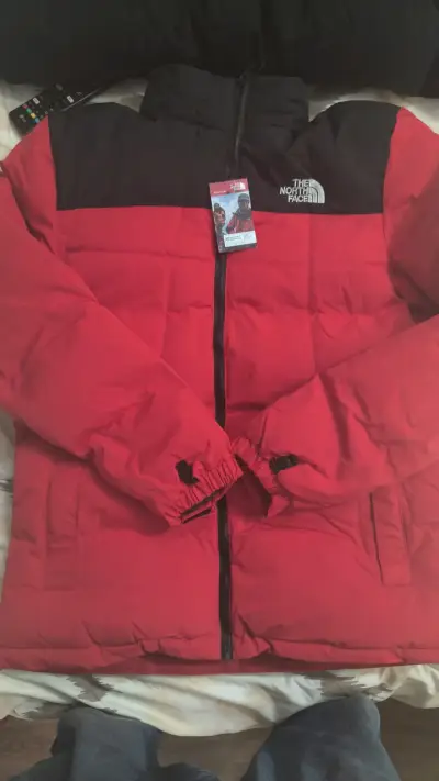 Chaqueta The North Face roja y negra amarilla - miniatura 1