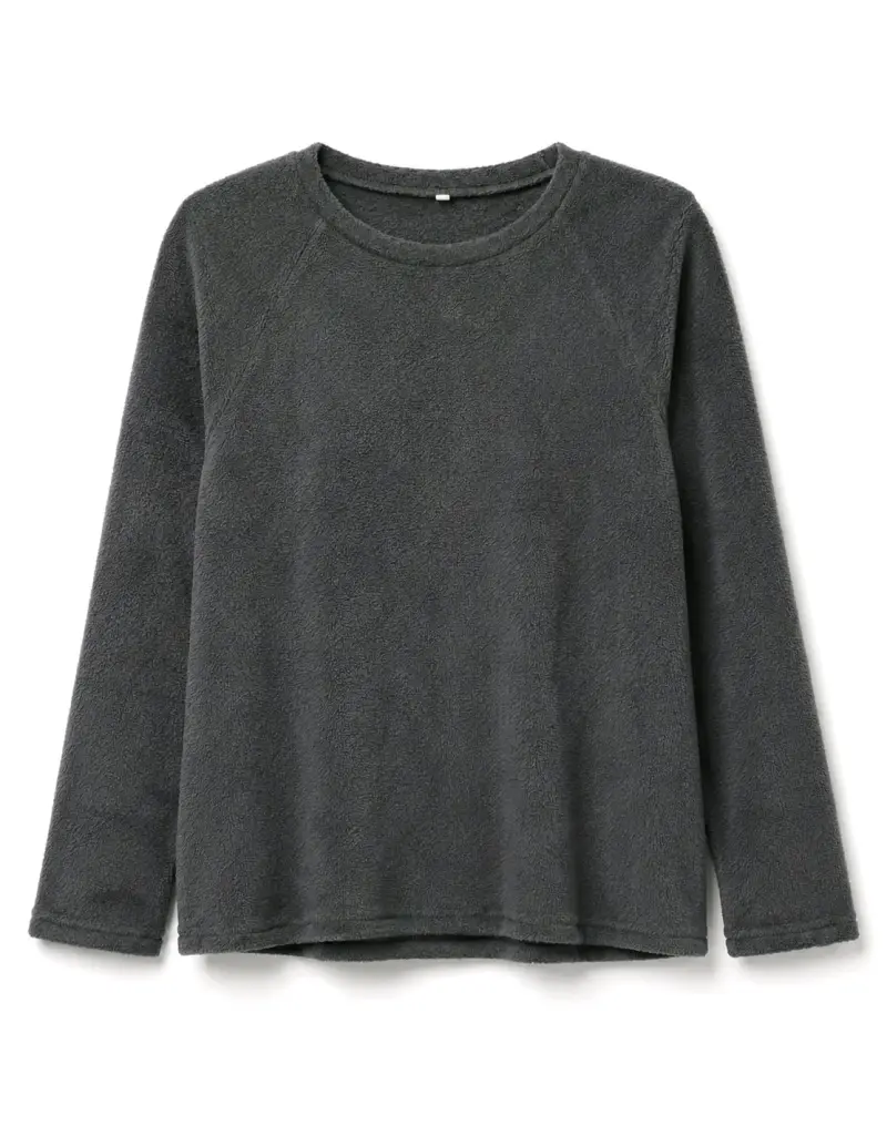 Suéter de lana gris oscuro unisex