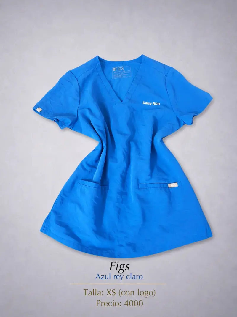 Uniforme médico Figs azul rey claro
