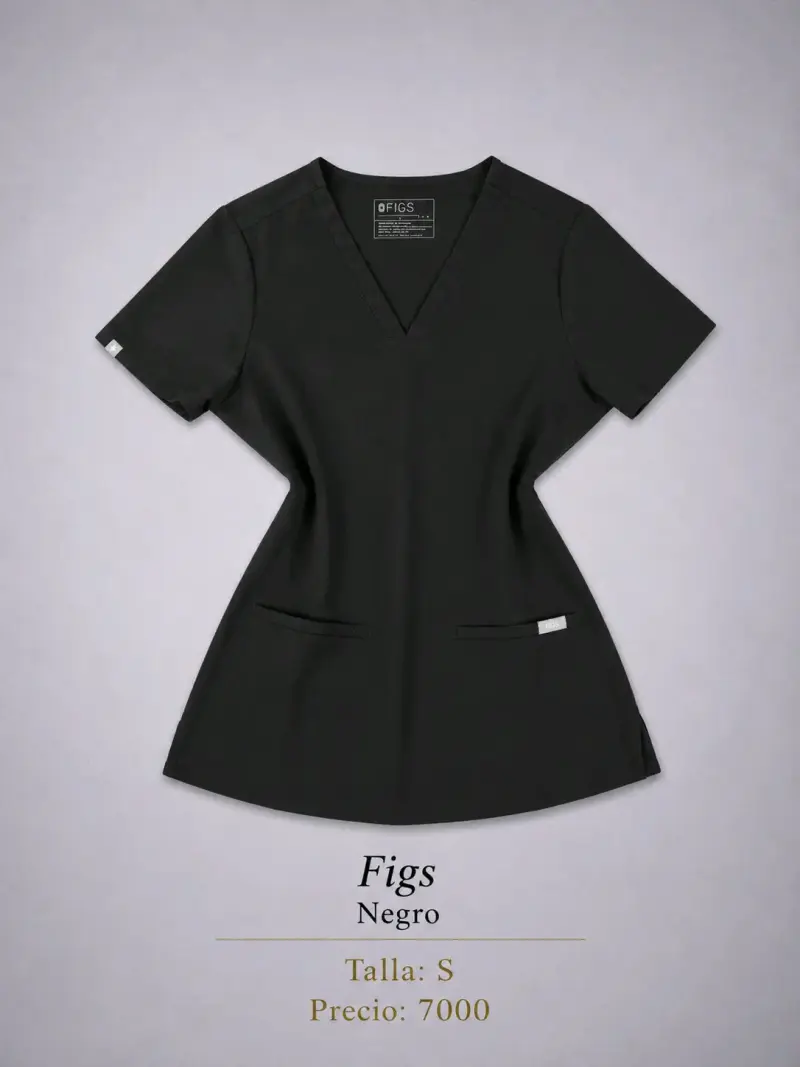 Blusa médica Figs negra talla S
