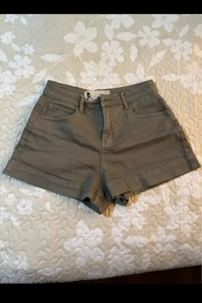 Shorts de mezclilla verde Wild lama - miniatura 1