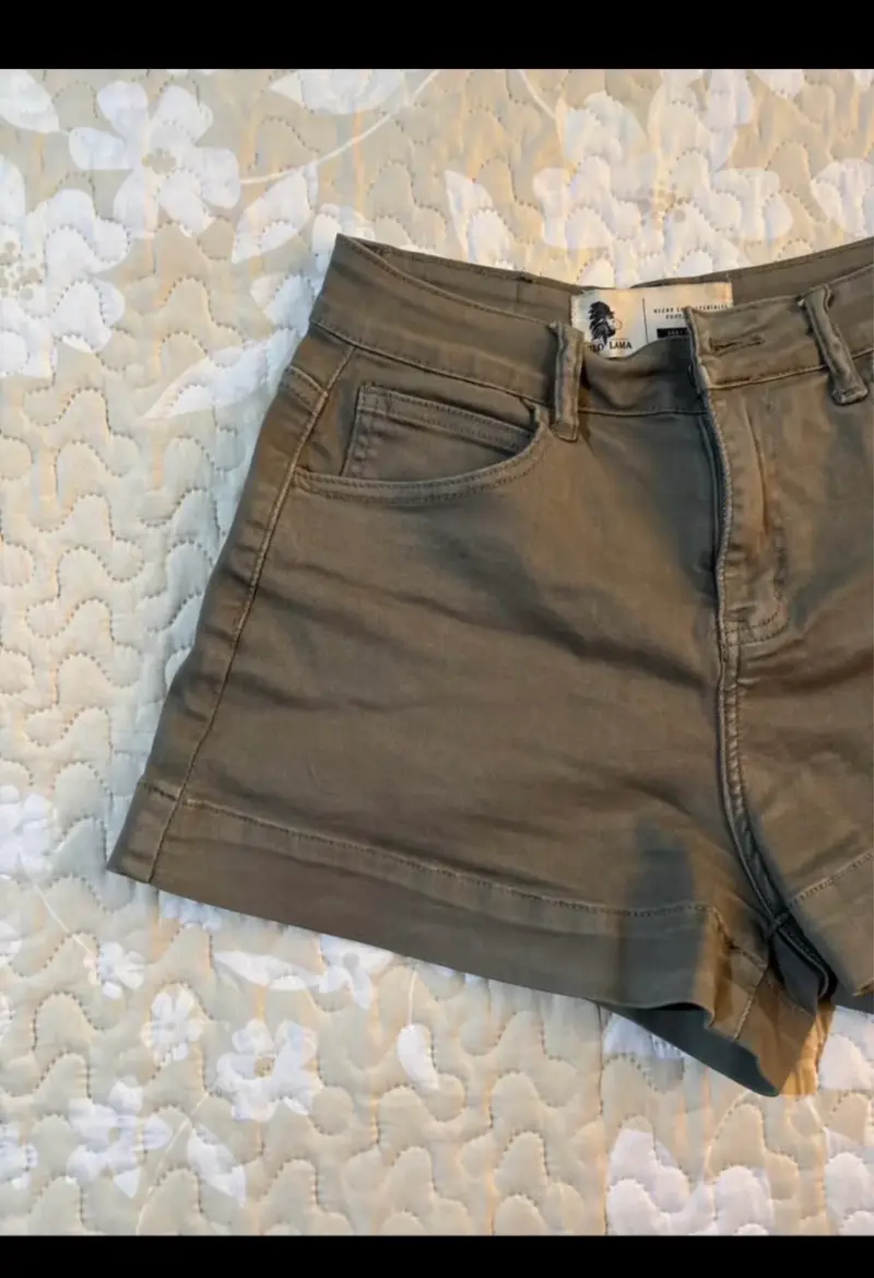 Shorts de mezclilla verde Wild lama - 3