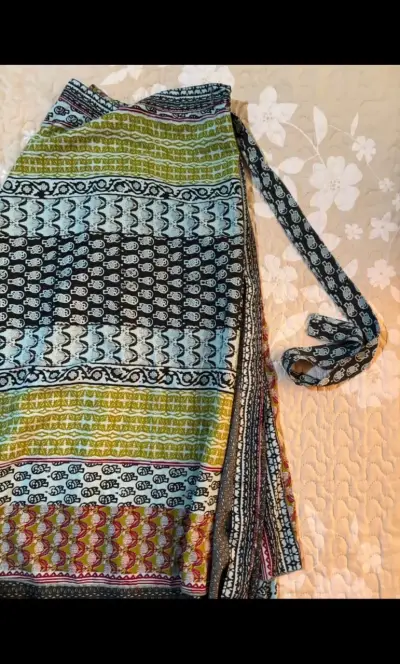 Falda larga bohemia con estampado étnico - miniatura 2