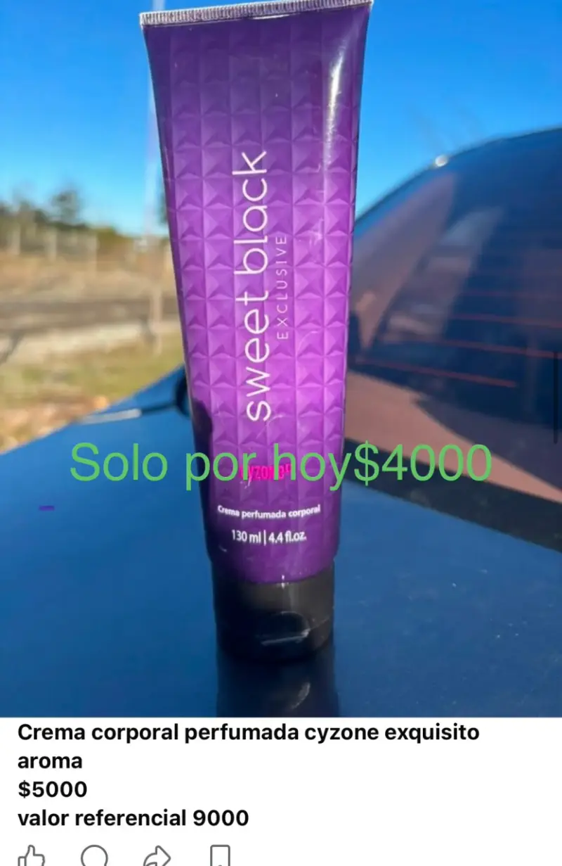 Crema corporal Cyzone Sweet Black 130ml