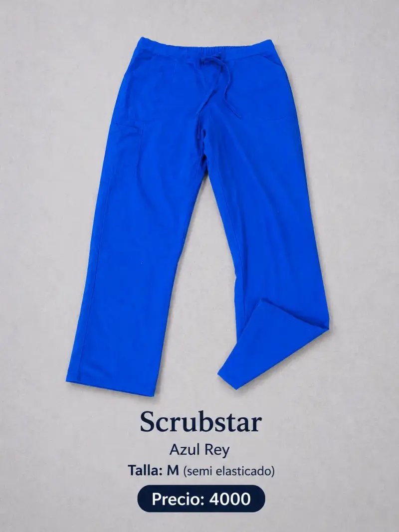 Pantalones Scrubstar azul rey
