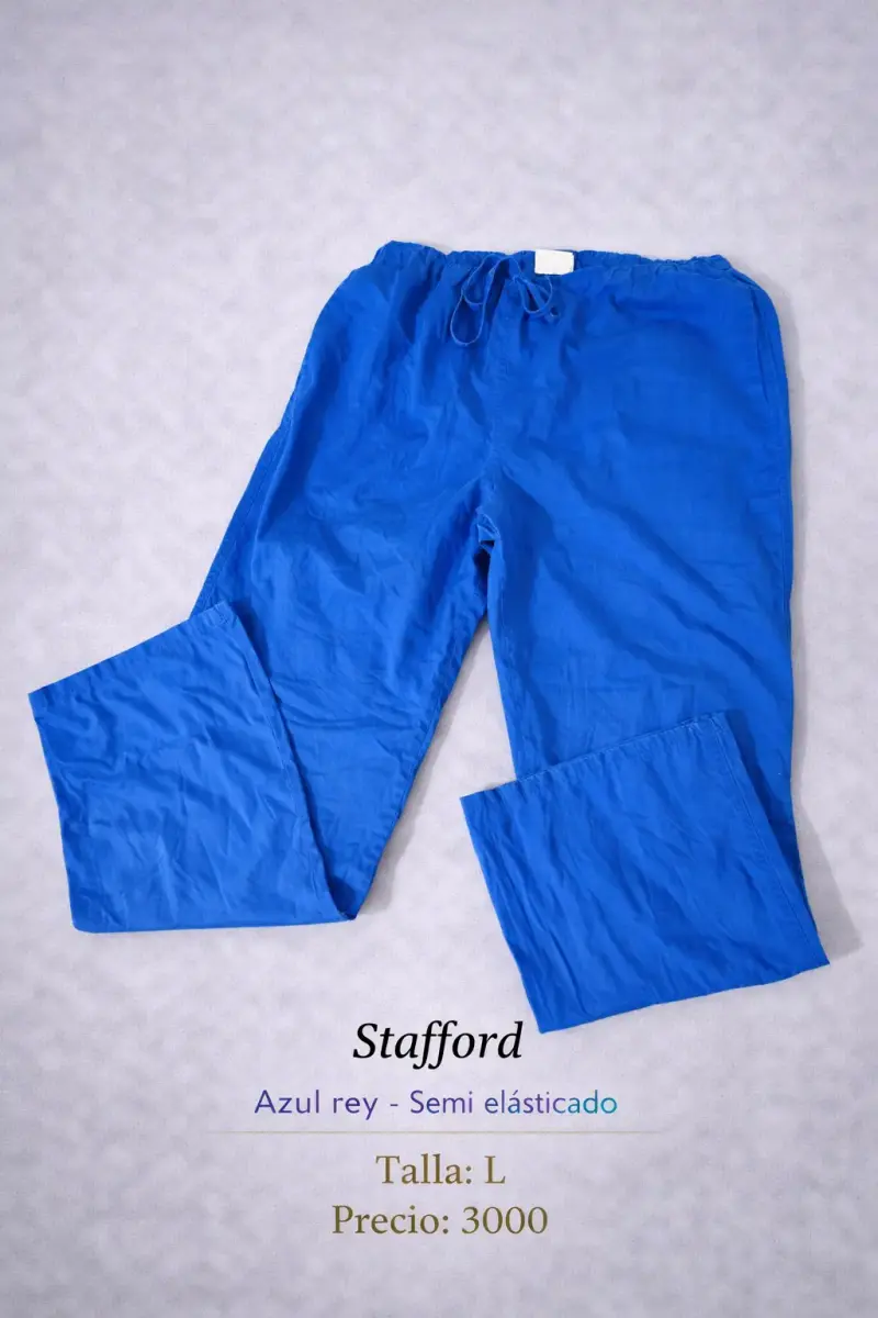 Pantalones Clínico Stafford azul rey semi