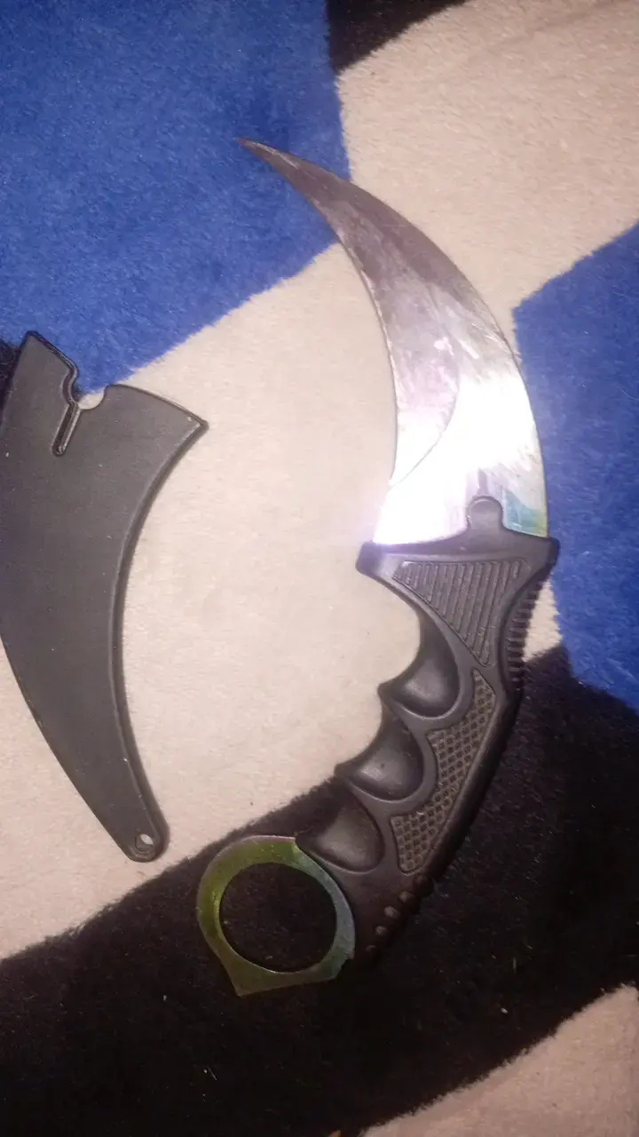 Cuchillo karambit táctico negro - 2