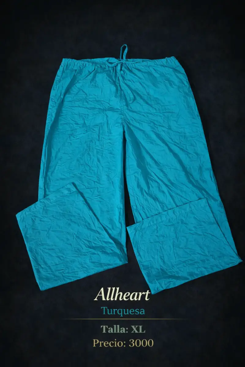 Pantalones clínico Allheart turquesa