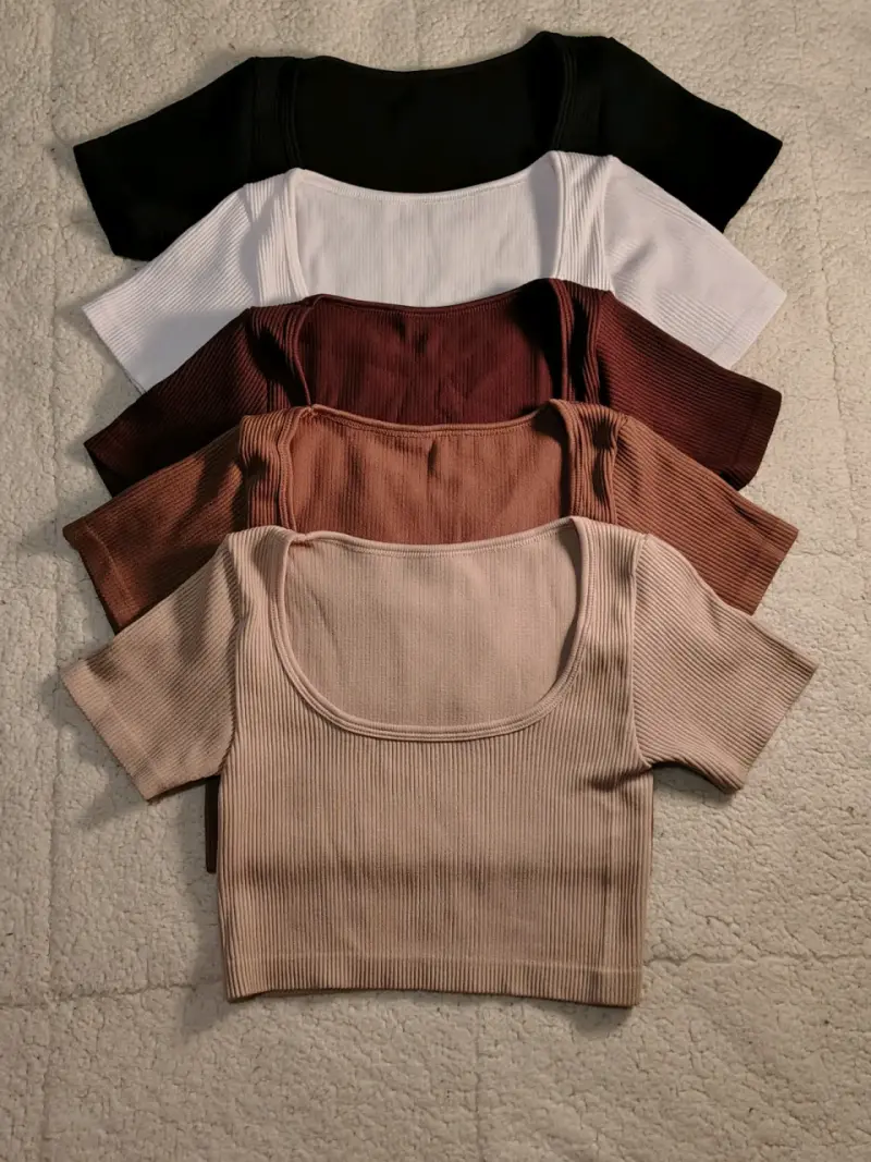 Tops y vestido tela rib - 1