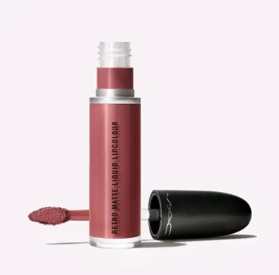 Labial Mac Retro Matte Liquid Topped With Brandy - miniatura 2