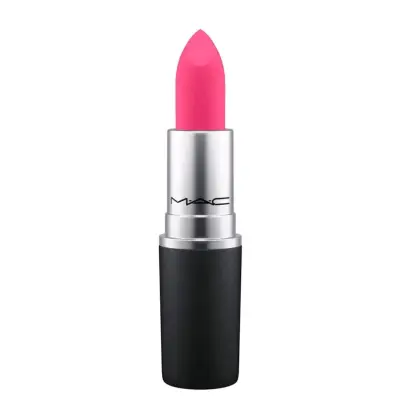 Labial Mac Powder Kiss Lipstick Velvet Punch - miniatura 1