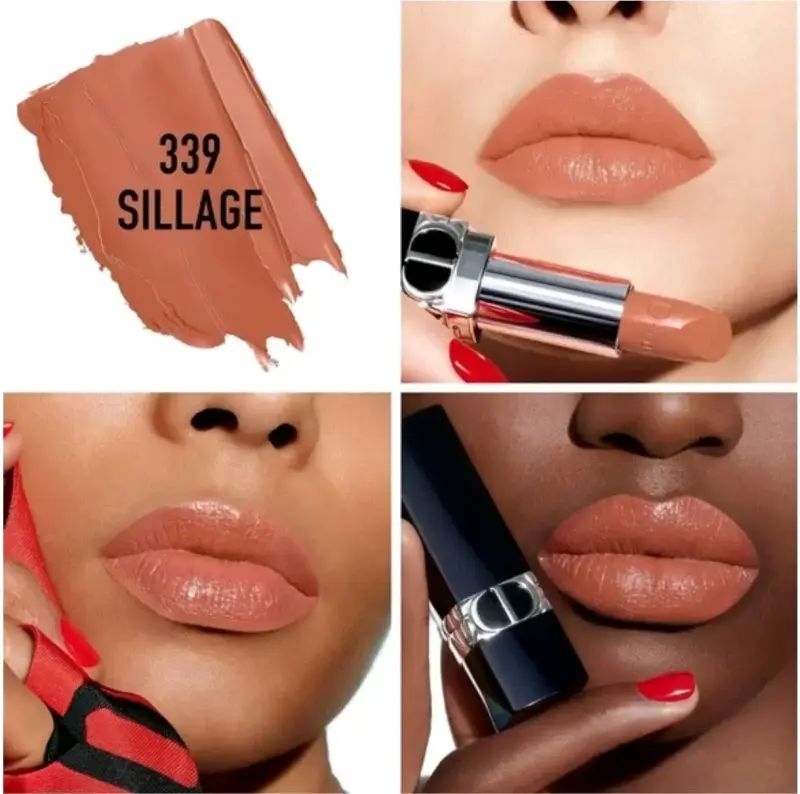 Labial Dior Rouge Satin 339 Sillage tapa tester - 4