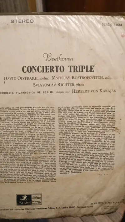 Vinilo Beethoven Concierto Triple - miniatura 3