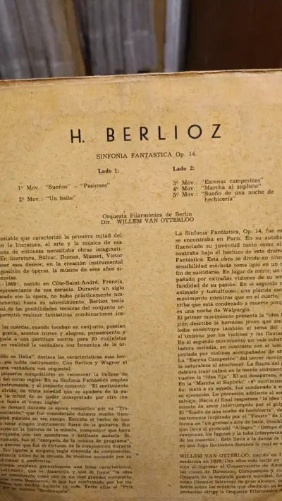 Vinilo Berlioz Sinfonía Fantástica Philips - miniatura 2