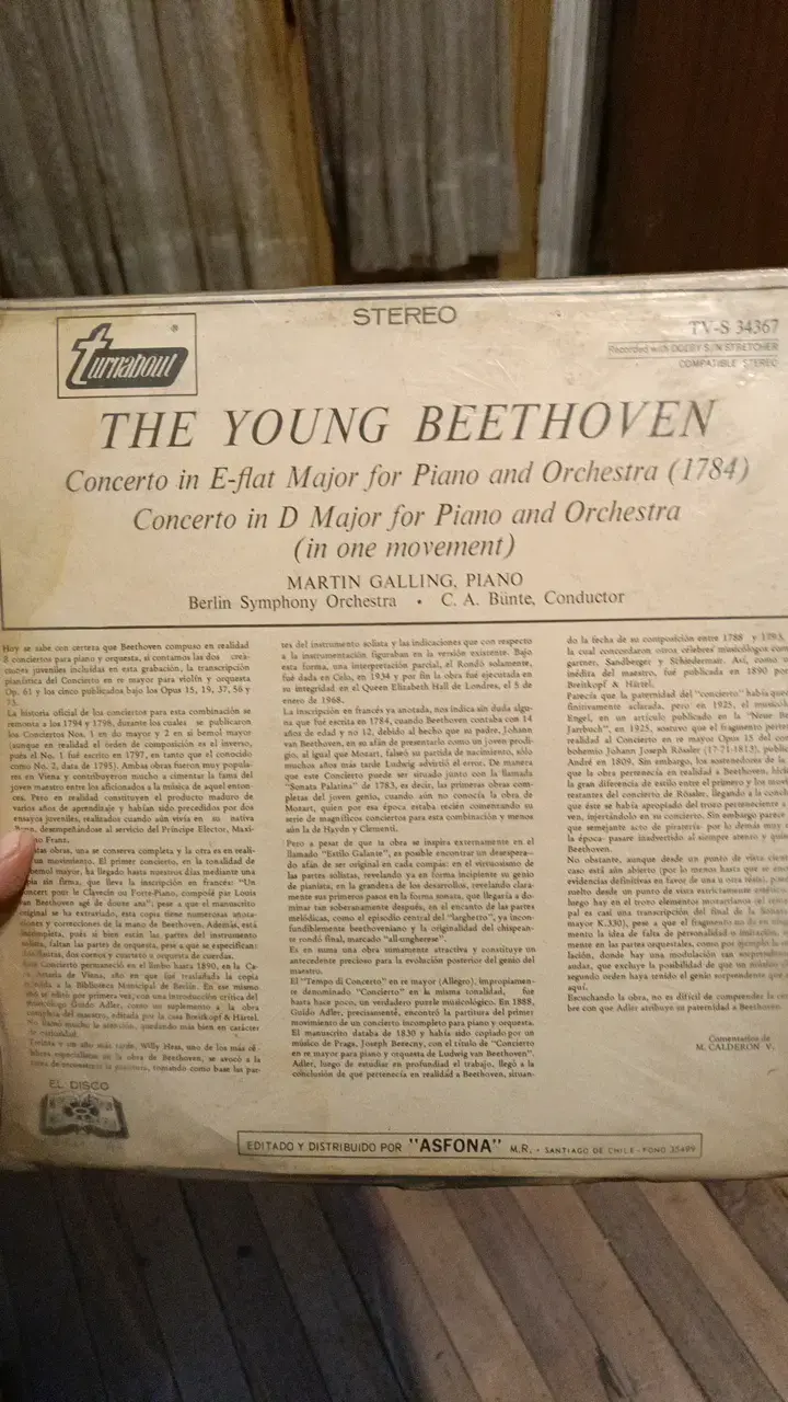 Vinilo The Young Beethoven Piano Concerto - 2